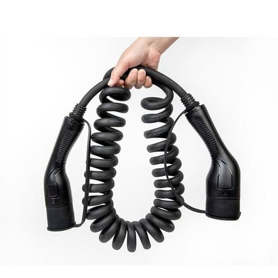 il caricatore dell'automobile di 5M EV Charging Cable Electric cabla il Type2 IEC62196 alla spina 32A 7kW di Type2 con la borsa di stoccaggio