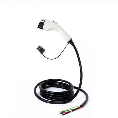 cavo bianco di carico standard americano della spina 32A del cavo di 7kW EV, singolo cavo del caricatore della pistola di tipo 1