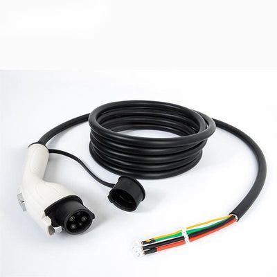 cavo bianco di carico standard americano della spina 32A del cavo di 7kW EV, singolo cavo del caricatore della pistola di tipo 1
