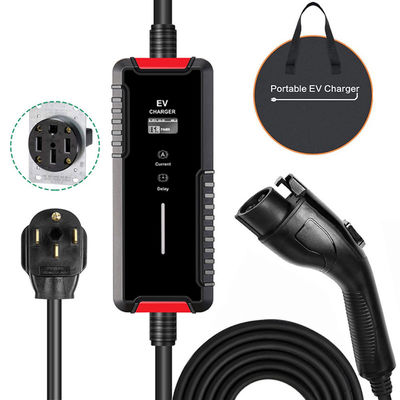 SAE J1772 32A Monofase Tipo 1 Stazione di ricarica portatile EV AC Caricatore domestico Corrente regolabile