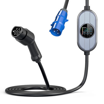 CA portatile 250V della stazione di carico di Type2 IEC62196 16A EV del caricatore dell'automobile di EV