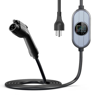 16A Tipo 1 Staion di ricarica mobile Caricatore CA Mucchio SAE J1772 con LCD