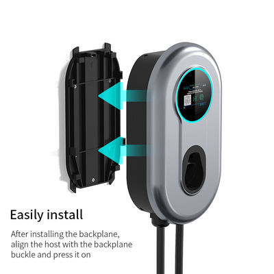 Caricatore dell'automobile del veicolo elettrico EV del Livello 2 della stazione di carico 48A di CA 240V Wallbox EV 1M Hard-Wired
