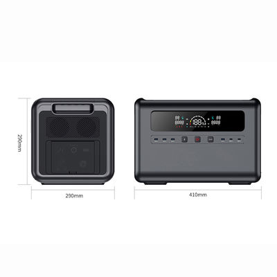 800W Max Caricamento Solare Ingresso Centrale Elettrica Portatile Batteria 2400W LiFePO4